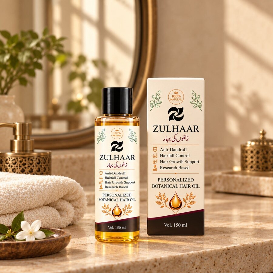 Zulhaar Hair Oil premium vanity
