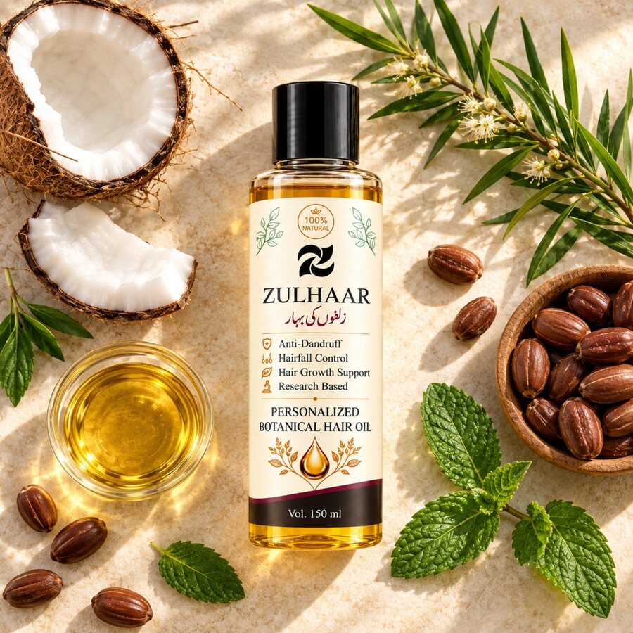 Zulhaar Hair Oil botanical ingredients